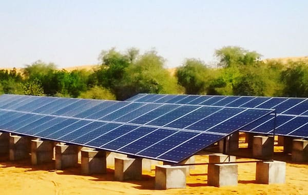 Sistem tenaga surya Off-grid 80kw di Arab Saudi