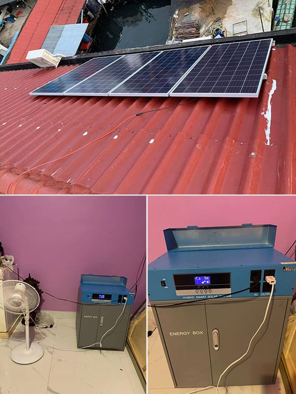 5kw Lithium Battery Solar System in Cambodia