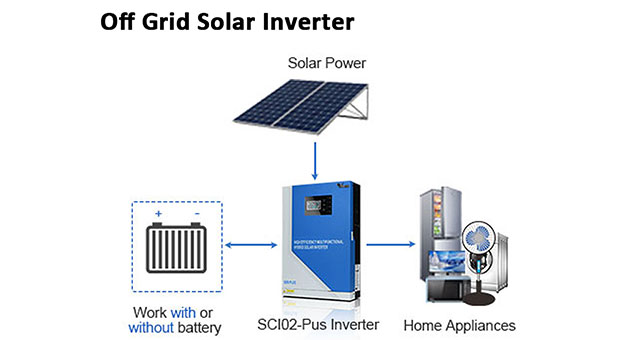 Inverter hibrida, gelombang sinus murni 3,5 kW 5,5 KW