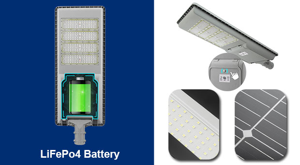 Kelebihan lampu jalan tenaga surya 150 Watt (ISSL-C)