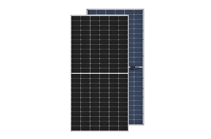 Panel surya kaca ganda tipe-n