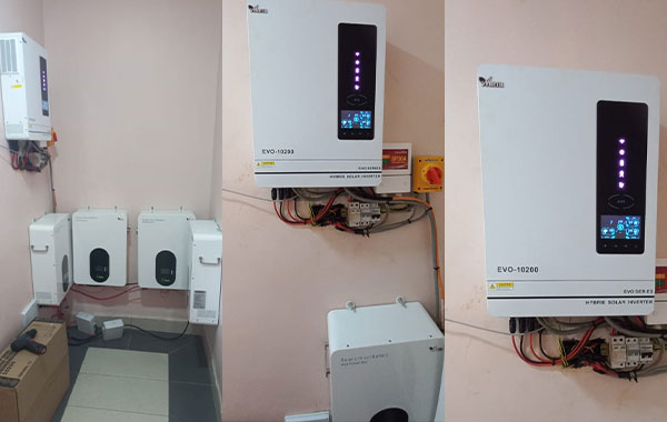 50 set baterai Lithium sistem daya surya rumah Off-grid 10KW di Kenya