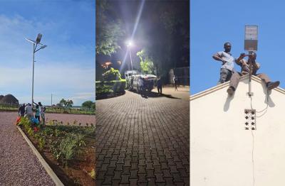 Solusi surya grosir: lampu jalan lengkap untuk daerah komersial