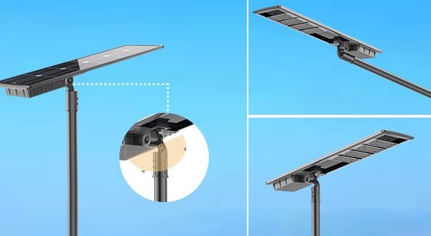 Lampu Jalan baterai Lifepo4 semua dalam satu dapat disetel (AN-SLZ2) kelebihan