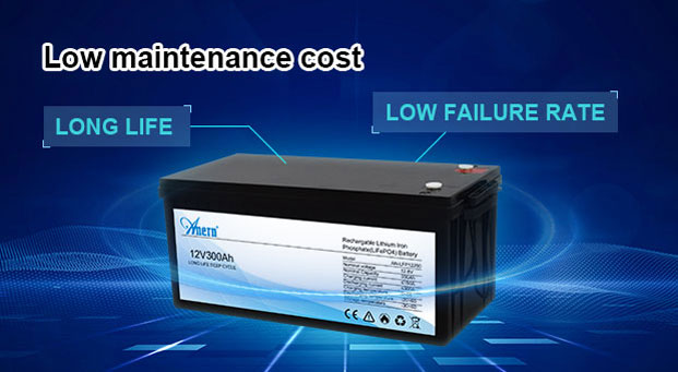 Baterai litium seri AN-LFP, kelebihan 12.8V 300AH