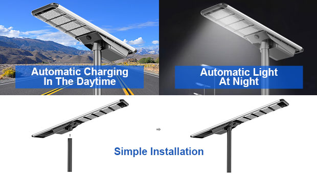 Kelebihan lampu jalan tenaga surya Anero 40W