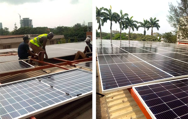 double glass solar panel installation in Nigeria