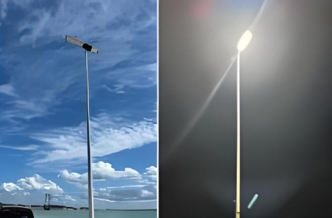 500 Set Proyek Lampu Jalan Tenaga Surya Slz-100w di Meksiko