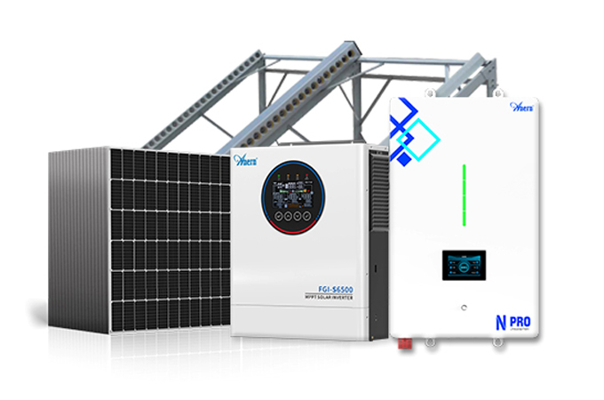 Sistem Surya Off-grid (dengan saklar jaringan) 5-12KW