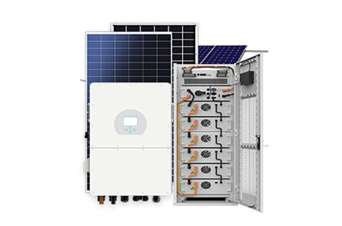 Sistem Surya Hybrid 30-125KW (Inverter DEYE)