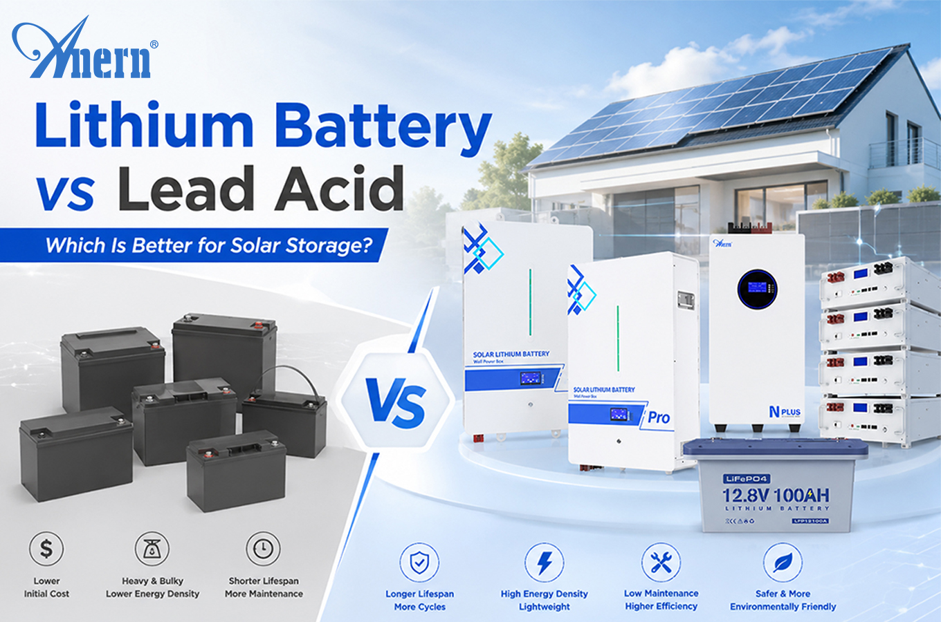 Baterai Lithium vs Baterai Asam Timbal: Mana yang Lebih Baik untuk Penyimpanan Energi Surya?